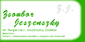 zsombor jeszenszky business card